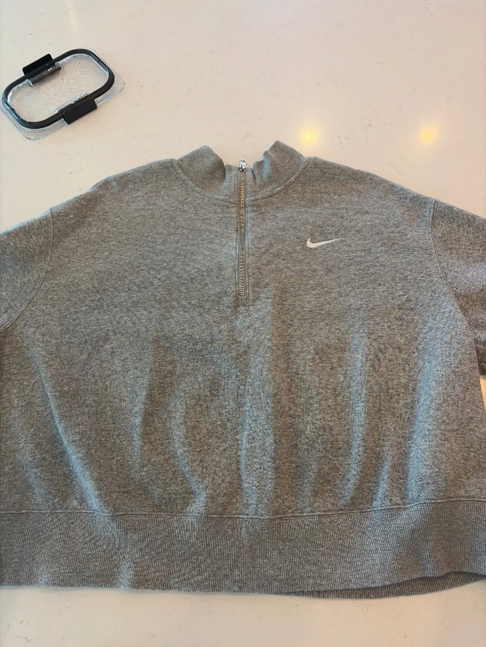 Grey Nike quarter zip